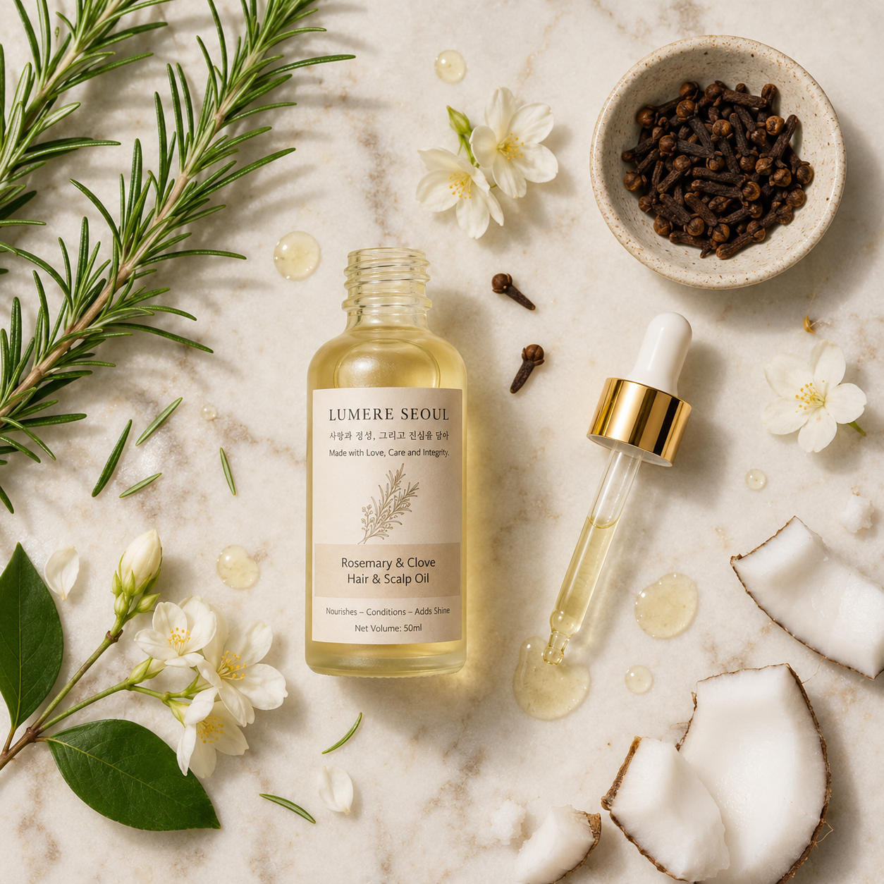ROSEMARY & CLOVE HAIR OIL