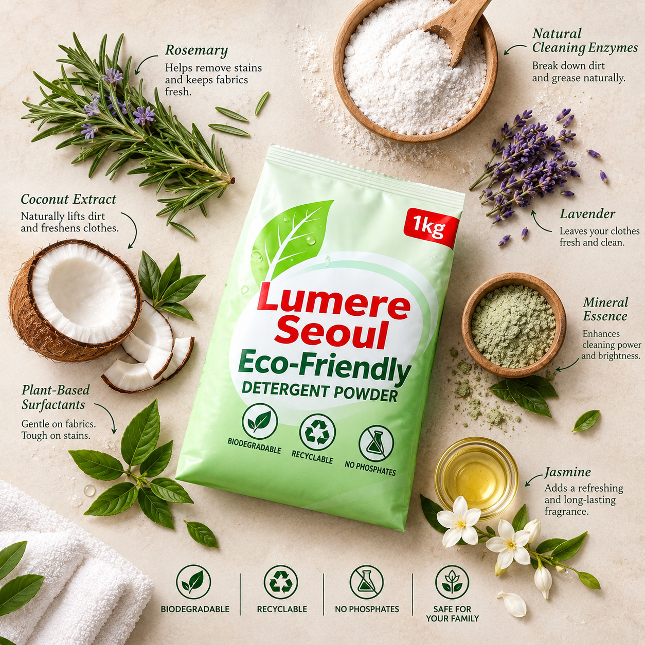 LS ECO-FRIENDLY LAUNDRY DETERGENT 1KG