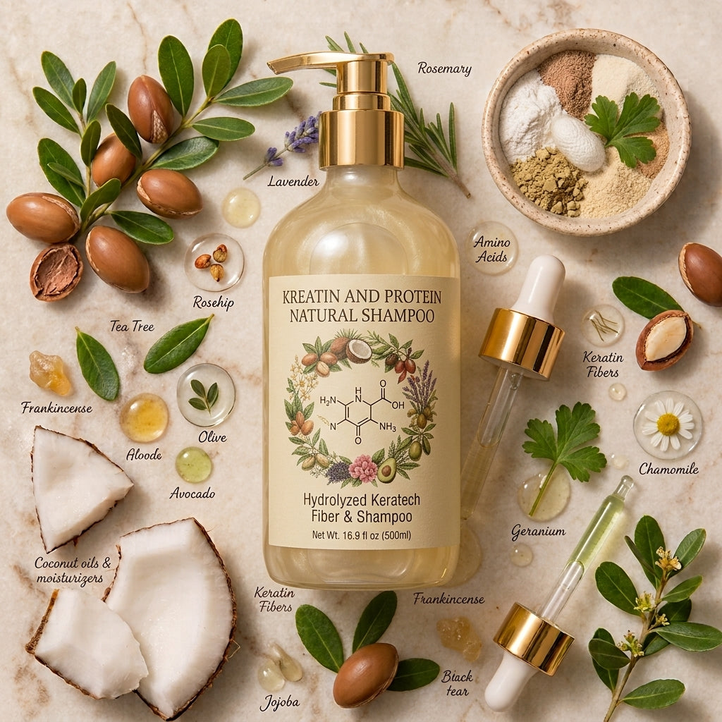KREATIN AND PROTEIN NATURAL SHAMPOO